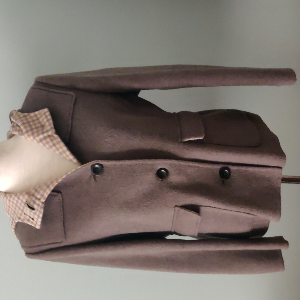 Women's Land's End Size 8P Wool Hooded peacoat